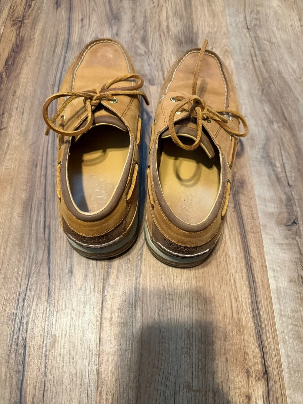 Sperry Men's Leather Boat Shoes in Tan